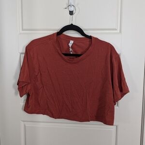 Lululemon Rust Cropped T-Shirt